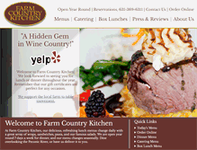 Tablet Screenshot of farmcountrykitchen.net